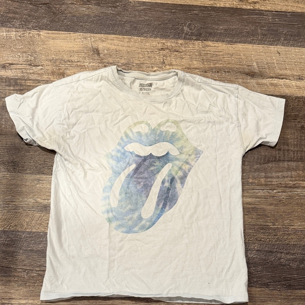 Tailgate White Graphic T-Shirt Rolling Stones